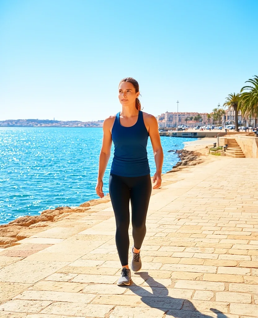 Marche quotidienne à Marseille